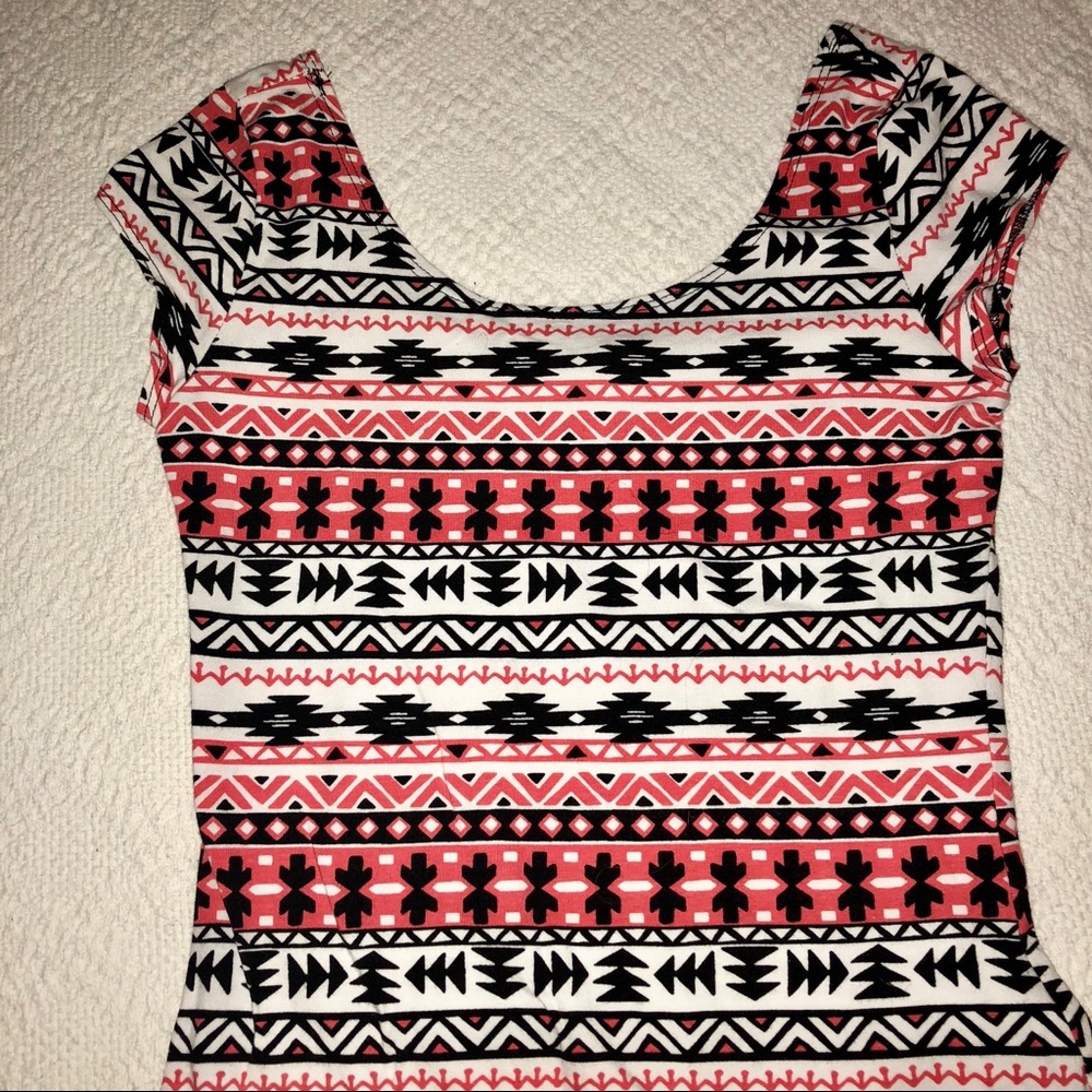 Charlotte Russe aztec print dress size medium
